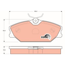 Plaquettes De Frein Avant Pour Renault Clio II Laguna I Megane Scenic 410604441R
