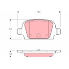 Plaquettes De Frein Arrière Pour Opel Corsa C Tigra Vauxhall Corsa (C)
