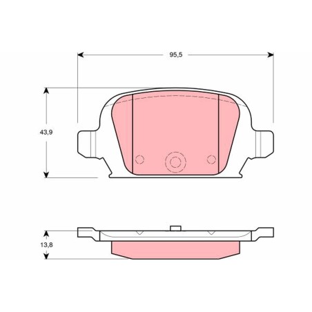 Plaquettes De Frein Arrière Pour Opel Corsa C Tigra Vauxhall Corsa (C)