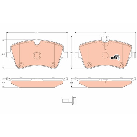 Plaquettes De Frein Avant Pour MERCEDES Classe C CLC T-Model CLK SLK