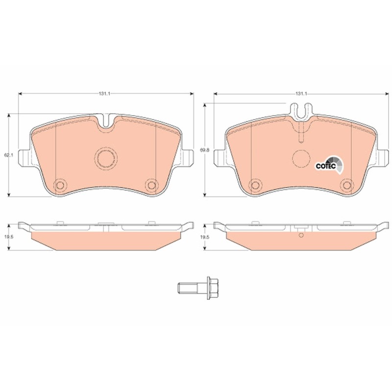 Plaquettes De Frein Avant Pour MERCEDES Classe C CLC T-Model CLK SLK