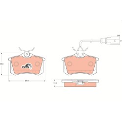 Plaquettes De Frein Arrière Pour VW Seat Ford 7M3698451A 1109015 7M3698451B