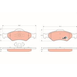 Plaquettes De Frein Avant Pour Ford Courier Pick-up Escort VI Fiesta III IV KA