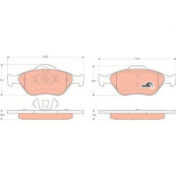 Plaquettes De Frein Avant Pour Ford Ford USA Mazda 1359884 DDY23328Z9C 1521328