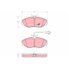 Plaquettes De Frein Avant Pour Peugeot Fiat Citroën 425224 71770982 425455