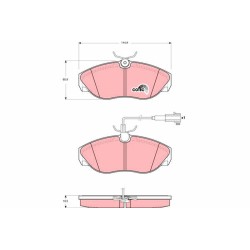 Plaquettes De Frein Avant Pour Peugeot Fiat Citroën 425224 71770982 425455