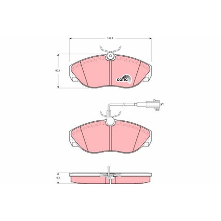 Plaquettes De Frein Avant Pour Peugeot Fiat Citroën 425224 71770982 425455