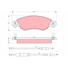 Plaquettes De Frein Avant Pour Citroën C5 I II 425214 425287