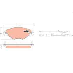 Plaquettes De Frein Avant Pour Citroën C5 I II 425215 425248 425288 425346