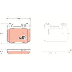 Plaquettes De Frein Arrière Pour MERCEDES Classe M