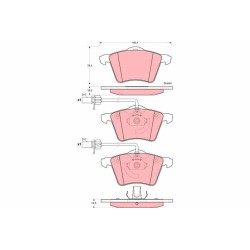 Plaquettes De Frein Avant Pour VW California T4 Transporter IV 7D0698151A