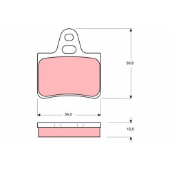 Plaquettes De Frein Arrière Pour Citroën GS 95574308 95650996 GX2526802B