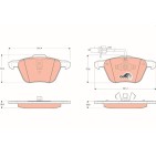 Plaquettes De Frein Avant Pour VW Seat Ford 7M3698151A 1109014 1133446 1237133