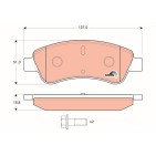 Plaquettes De Frein Avant Pour Peugeot Opel Citroën DS 1646186180 1611140680