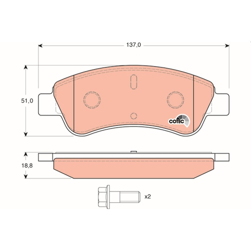 Plaquettes De Frein Avant Pour Peugeot Opel Citroën DS 1646186180 1611140680