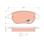 Plaquettes De Frein Avant Pour Peugeot Fiat Citroën Lancia 425385 77362743