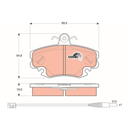 Plaquettes De Frein Avant Pour Renault 19 I II 21 Super 5 Twingo Dacia Sandero