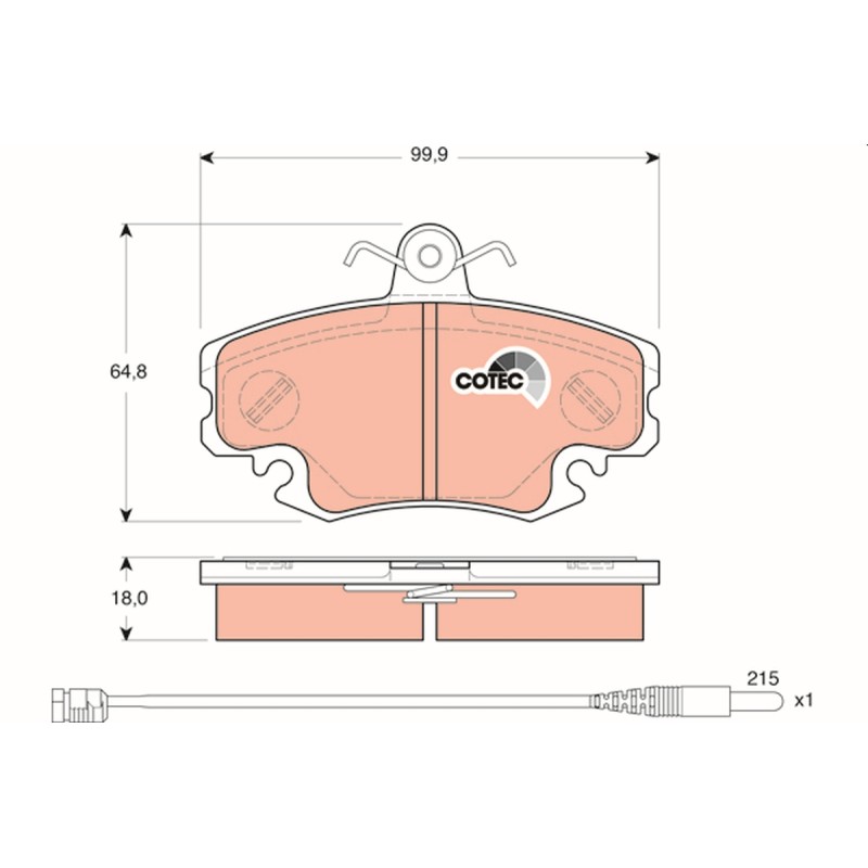 Plaquettes De Frein Avant Pour Renault 19 I II 21 Super 5 Twingo Dacia Sandero