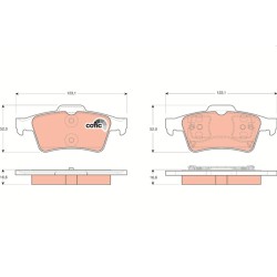 Plaquettes De Frein Arrière Pour Renault Opel Ford Nissan 7701207996 1605117