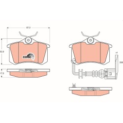 Plaquettes De Frein Arrière Pour VW Polo Seat Arosa Skoda 6Q0698451B 6Q0698451