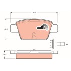 Plaquettes De Frein Arrière Pour Fiat Alfa Romeo Lancia 0000071765051 71769094