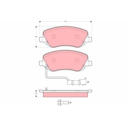Plaquettes De Frein Avant Pour Lancia Thesis 77362141 77362272 9949293