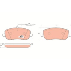 Plaquettes De Frein Avant Pour Peugeot Fiat Citroën C8 Lancia 425220 77362236