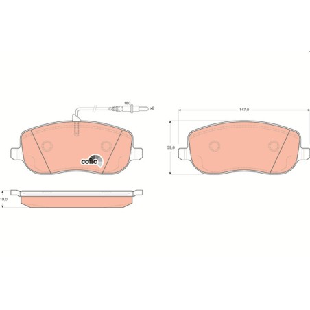 Plaquettes De Frein Avant Pour Peugeot Fiat Citroën C8 Lancia 425220 77362236