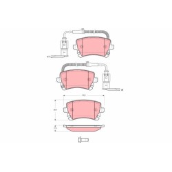 Plaquettes De Frein Arrière Pour VW Phaeton 3D0698451A 3D0698451B 3D0698451
