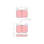 Plaquettes De Frein Avant Pour Peugeot 305 II 504 424556 425006 425017 425096