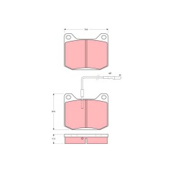 Plaquettes De Frein Avant Pour Peugeot 305 II 504 424556 425006 425017 425096