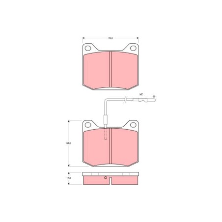 Plaquettes De Frein Avant Pour Peugeot 305 II 504 424556 425006 425017 425096
