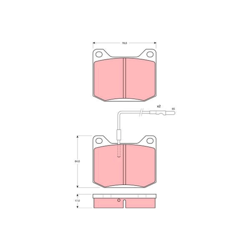 Plaquettes De Frein Avant Pour Peugeot 305 II 504 424556 425006 425017 425096