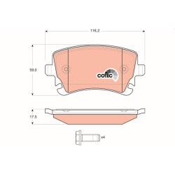 Plaquettes De Frein Arrière Pour VW California T5 T6 Multivan V VI Transporter