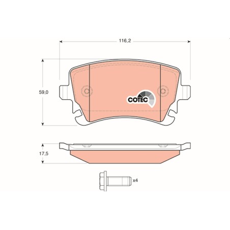 Plaquettes De Frein Arrière Pour VW California T5 T6 Multivan V VI Transporter
