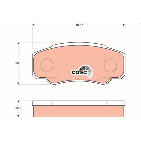 Plaquettes De Frein Arrière Pour Peugeot Fiat Citroën 425246 71752985 425247