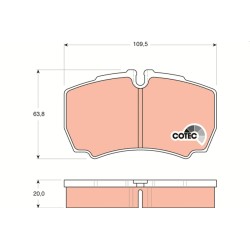 Plaquettes De Frein Arrière Pour Iveco Daily III IV V VI 42470841 42555406