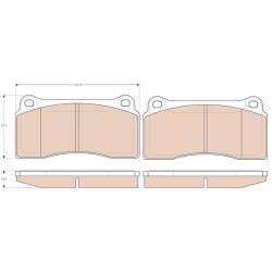 Plaquettes De Frein Avant Pour Daimler Daimler XJ Jaguar XJ XK8 Convertible