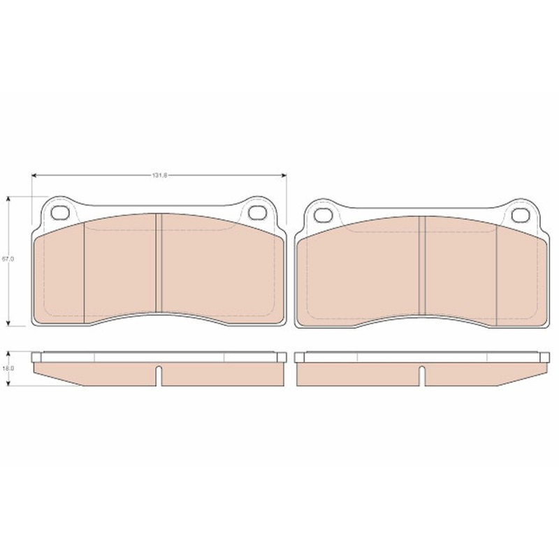 Plaquettes De Frein Avant Pour Daimler Daimler XJ Jaguar XJ XK8 Convertible