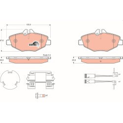 Plaquettes De Frein Avant Pour MERCEDES Classe E T-Model