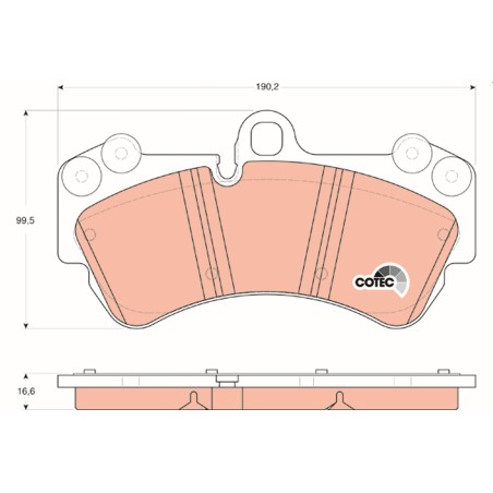 Plaquettes De Frein Avant Pour VW Touareg Porsche Cayenne 7L0698151Q 95535193901