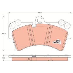 Plaquettes De Frein Avant Pour VW Audi Porsche 7L6698151A 4L0698151C 95535193912
