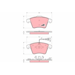 Plaquettes De Frein Avant Pour VW California T5 Multivan V 7H0698151A 7H0698151C