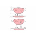 Plaquettes De Frein Avant Pour BMW Série 5 E60 E61 6 E63 E64 7 E65, E66, E67