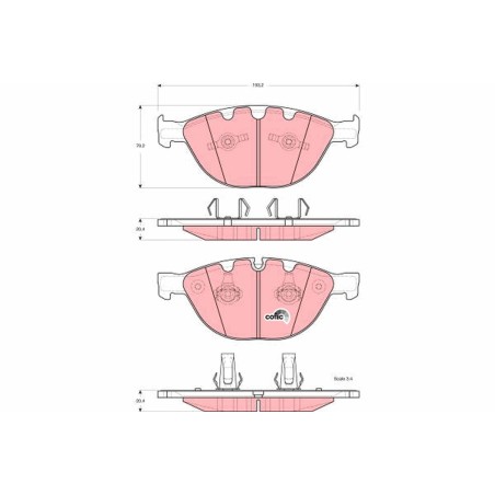 Plaquettes De Frein Avant Pour BMW Série 5 E60 E61 6 E63 E64 7 E65, E66, E67
