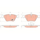 Plaquettes De Frein Avant Pour BMW Série 3 E90 E91 E92 E93 5 E60 E61 X1 2288856