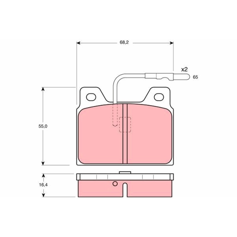 Plaquettes De Frein Arrière Pour Peugeot 305 II 504 505 604 Talbot Tagora