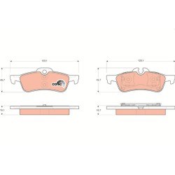 Plaquettes De Frein Arrière Pour Mini Mini 1503077 34211503077 34216761288