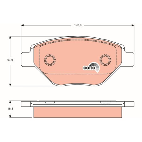 Plaquettes De Frein Avant Pour Renault Megane II 410609192R 7701207673