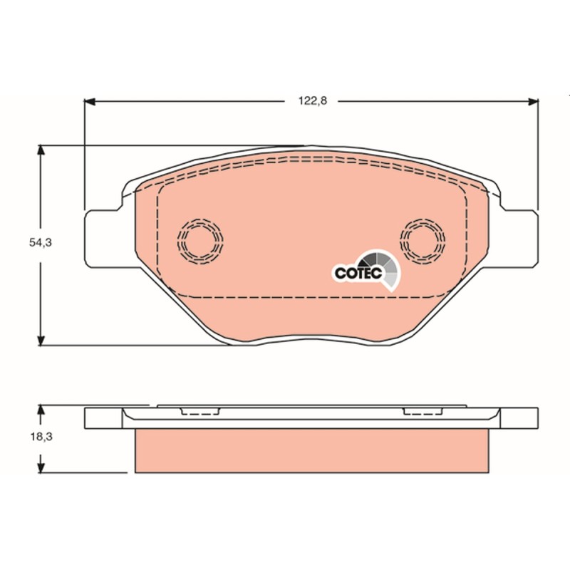 Plaquettes De Frein Avant Pour Renault Megane II 410609192R 7701207673